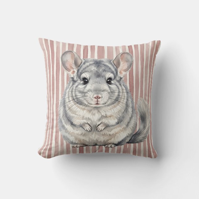 Coussin de jet Watercolor Chinchilla (Recto)