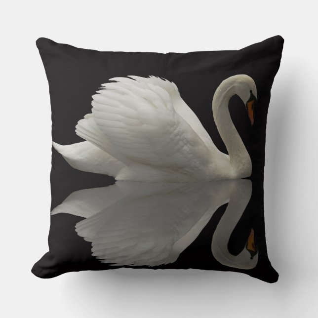 Coussin de jet White Swan (Recto)