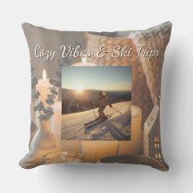 Coussin de jeté de voyage de ski confortable | Sty