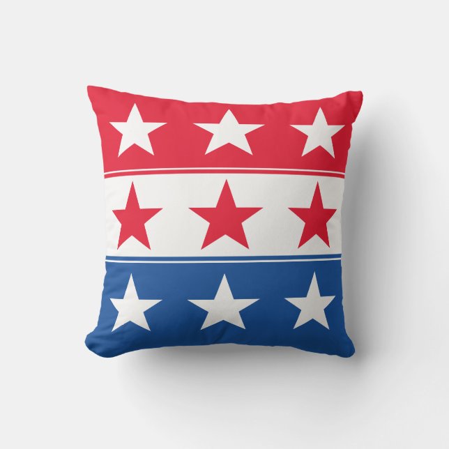 Coussin de jeté extérieur du 4 juillet (Recto)