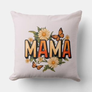 Coussin de jeté Floral Mama