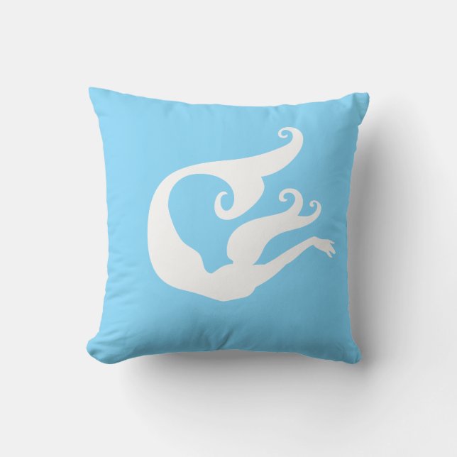Coussin de jeté Sirène (Recto)