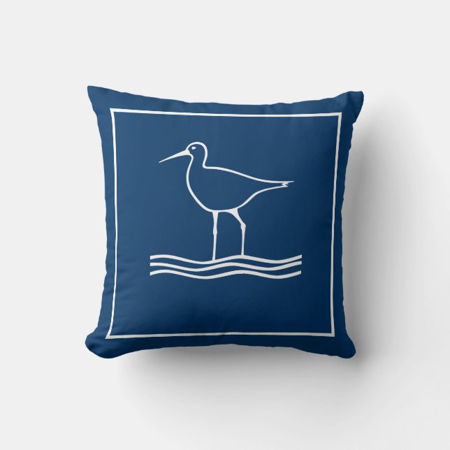 Coussin de jetée Bécasseau (Recto)