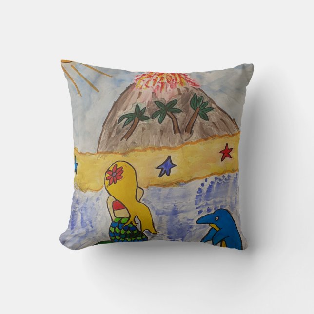 Coussin de jetée de l'île de la sirène (Recto)