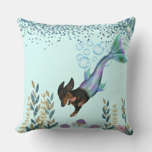Coussin de jetée de queue de sirène de teckel nata