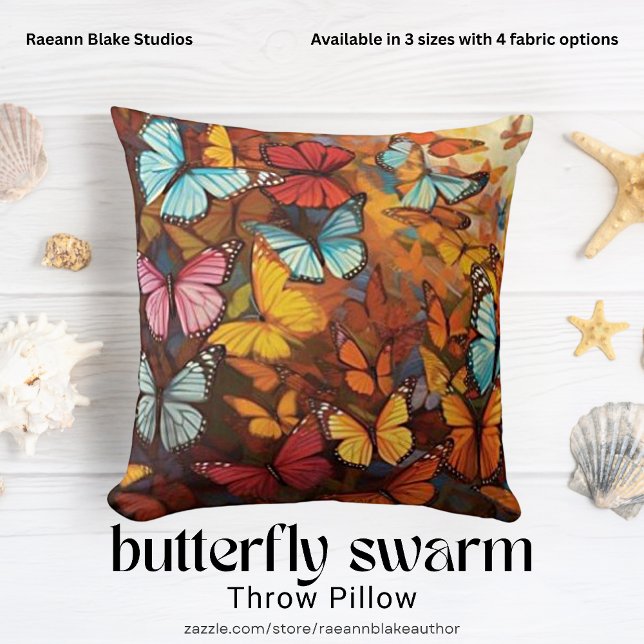 Coussin de jetée d'essaim de papillons (Créateur téléchargé)