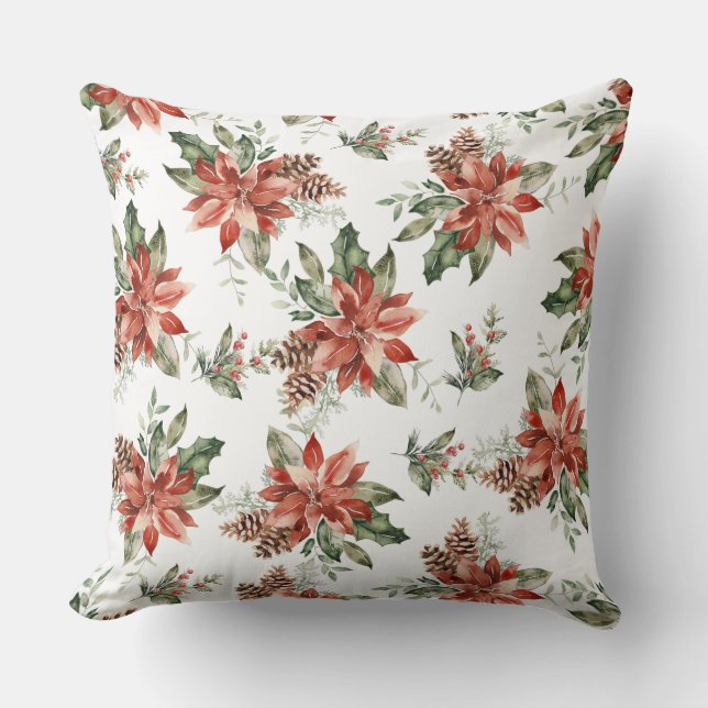 Coussin de jetée pour les vacances d'hiver (Recto)