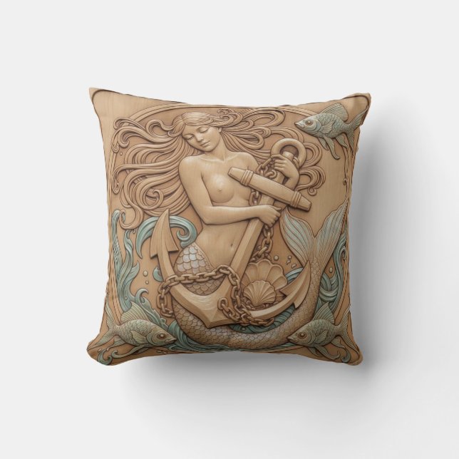 Coussin de jetée sirène (Recto)