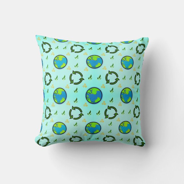 Coussin de jeton Bonne Fête de la Terre (Recto)