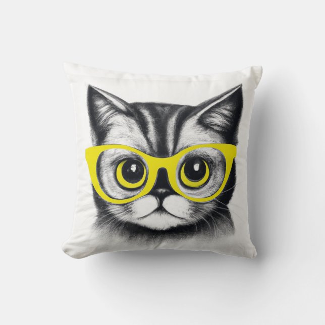 coussin de jeton design pour chat mignon | Impress (Recto)