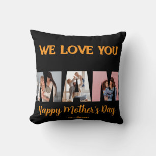 Coussin de jeton doré 2026 'Nous t'aimons maman'