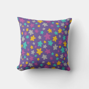 coussin de jeu de société pourpre