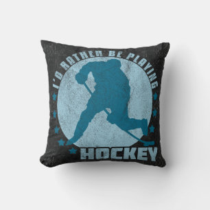 Coussin de joueur de hockey de nom et de nombre