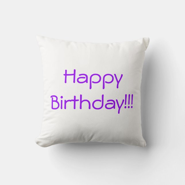 Coussin de joyeux anniversaire (Recto)
