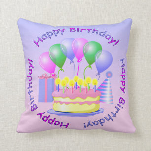 Coussin de joyeux anniversaire