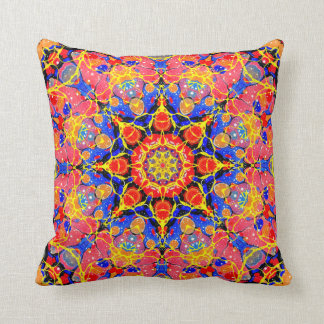 Coussin de kaléidoscope d'éclaboussure de papillon