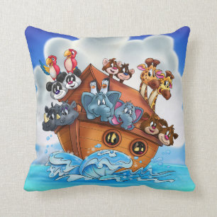 Coussin de la bande dessinée de l'arche de Noé