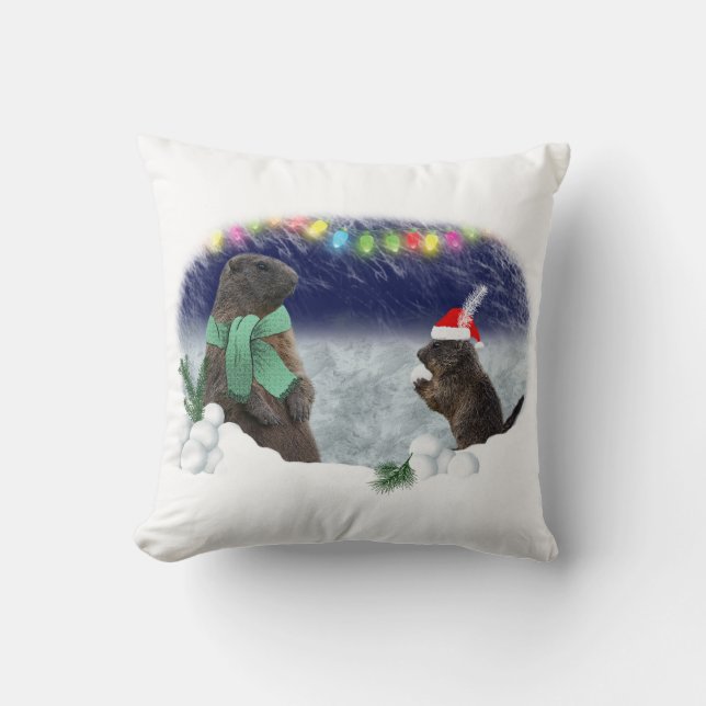 Coussin de la bataille de neige (Recto)