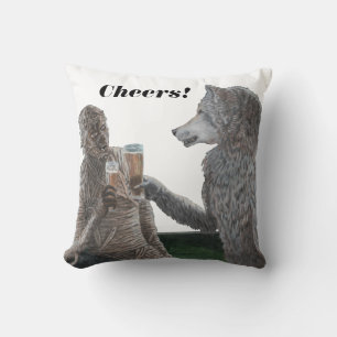 Coussin de la bière Mummy et Werewolf Boire