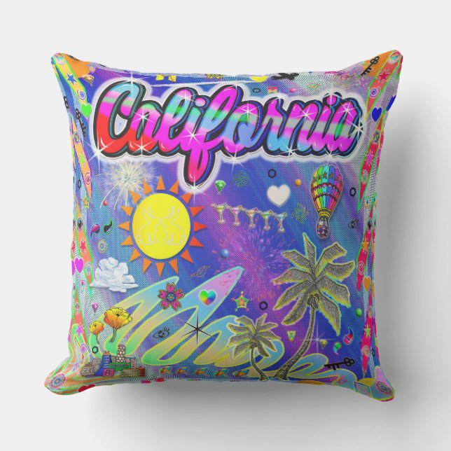 Coussin de la Californie à l'ère du Nu (Recto)
