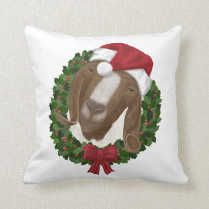 Coussin de la chèvre de Noël