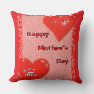 Coussin de la fête des mères, maintenant et pour t