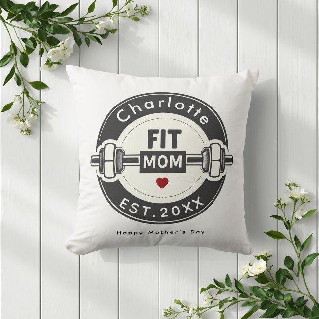 Coussin de la fête des mères pour maman en forme a (Créateur téléchargé)