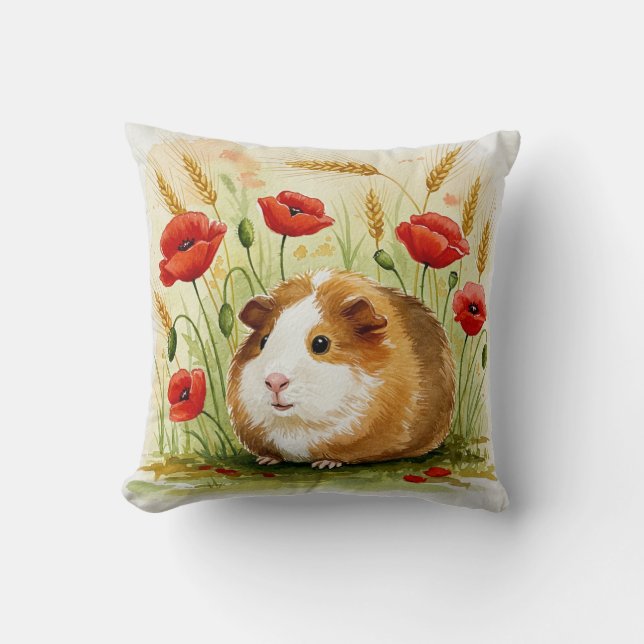 Coussin de la fleur de cavie de porc de Guinée (Recto)