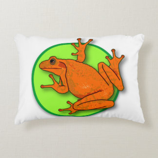 Coussin de la grenouille orange