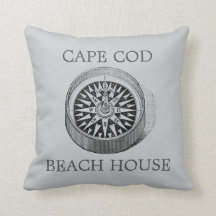Coussin de la maison Compass Cape Cod Beach