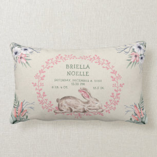 coussin de la naissance de la petite fille Bunny