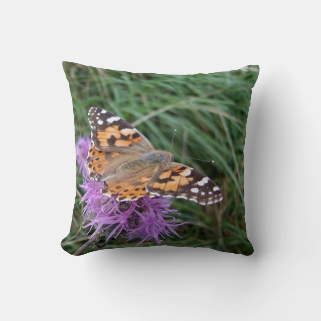 Coussin de la nature papillon (Recto)