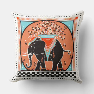 Coussin de la parade des éléphants à Orange