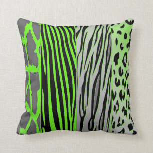Coussin De La Poster de animal Verte Neon Pour Un