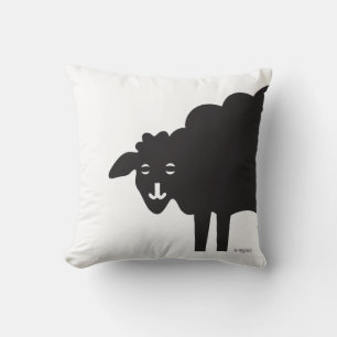 Coussin de la région du vin de mouton noir