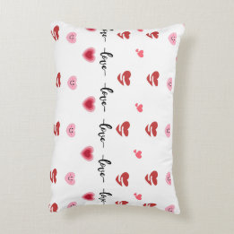 Coussin de la Saint-Valentin Cœur Amour Texte