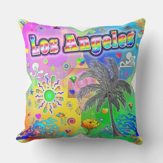 Coussin de la saison Quadro de Los Angeles (Recto)