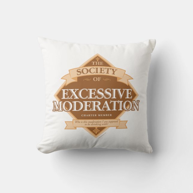 Coussin de la Société de Modération Excessive (Recto)