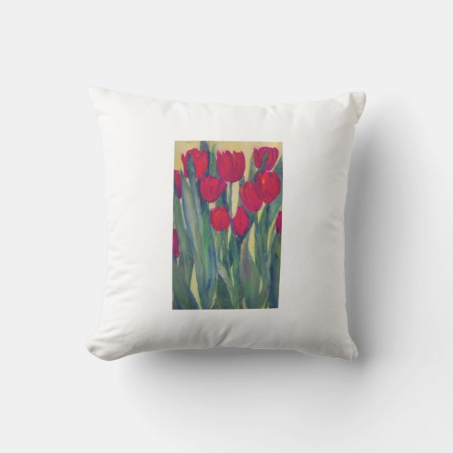 Coussin de la Tulipe rouge (Recto)