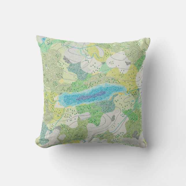 Coussin de lac Donner (Recto)