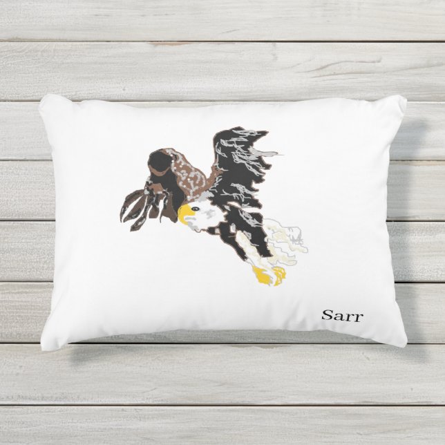 Coussin de l'accent : Aigle chauve (Devant)
