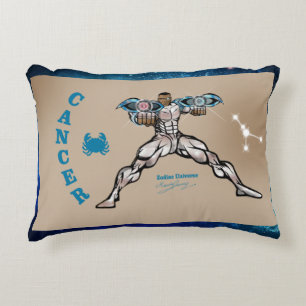 Coussin de l'accent du cancer de l'Univers du zodi
