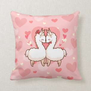 Coussin de lama d'amour
