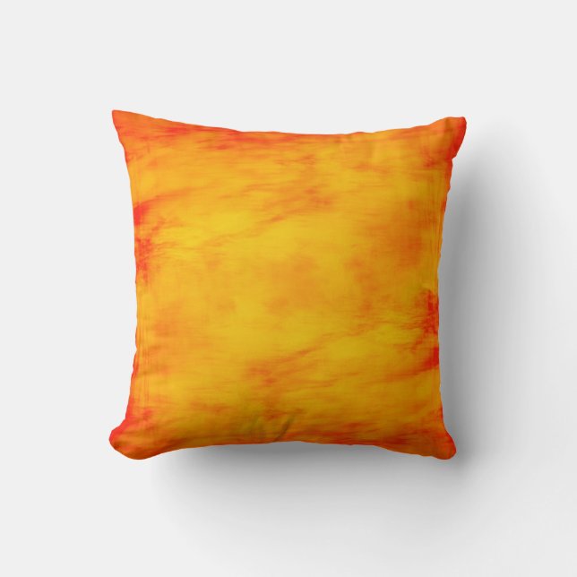 Coussin de lance rouge-orange chaud (Recto)