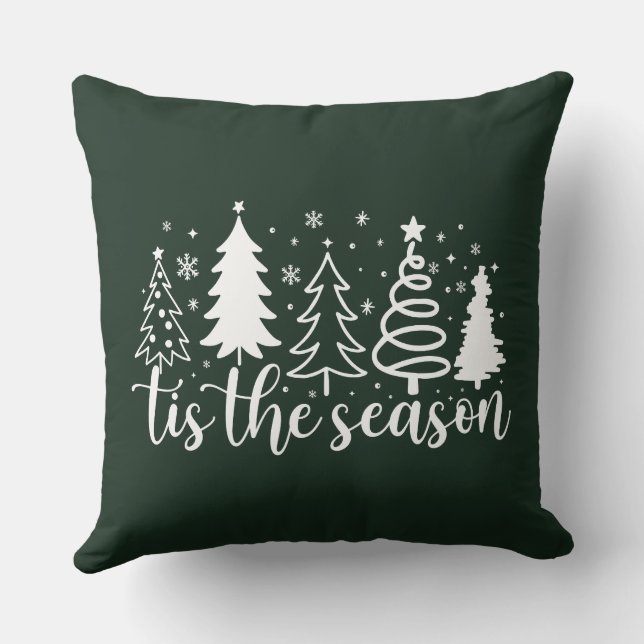 Coussin de Lancement d'Arbre de Noël C'est la Sais (Verso)