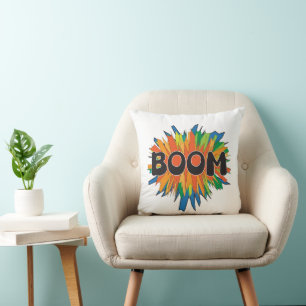 Coussin de lancement d'explosion de bande dessinée
