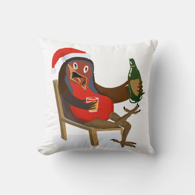Coussin de lancer avec design Laid Back Robin (Recto)