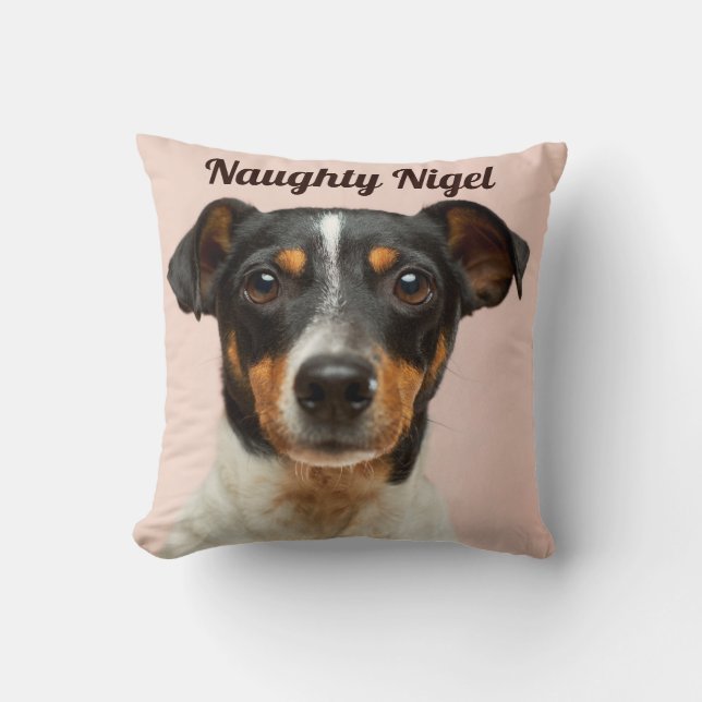 Coussin de lancer avec le nom et la photo de vos c (Recto)