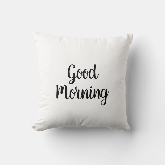 Coussin de lancer Bonjour (Recto)
