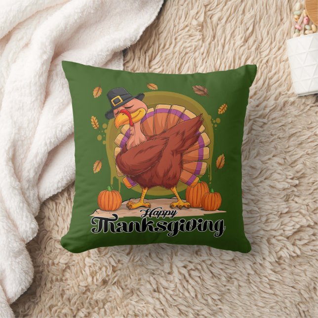 Coussin de lancer Bonne Action de grâce (Couverture)